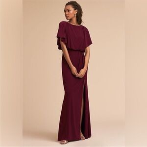 NWT BHLDN Lena Bridesmaid Formal Dress Maroon Size 10
